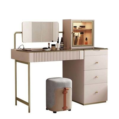 Đồ nội thất hiện đại gỗ bàn ăn trần truồng trang điểm gương với ngăn kéo
