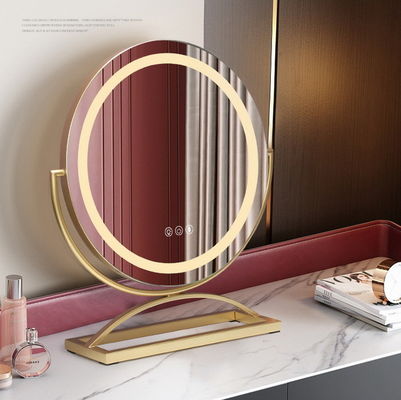 Đèn đèn LED 10x phóng to tròn Vanity Mirror Đèn giảm độ sáng Cá nhân hóa
