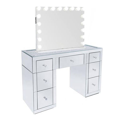 Modern Makeup Vanity Dressing Table Hollywood Mirror Bảng MDF