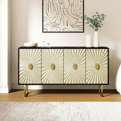 Phòng khách Tủ TV bằng gỗ Bàn bên Media Console Buffet