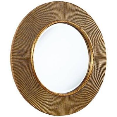 Vòng hình bầu dục ánh nắng mặt trời vàng gương tường cho phòng tắm trang trí
