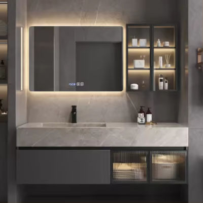 DTC tùy chỉnh tường lắp đặt phòng tắm Vanity đơn vị bồn rửa