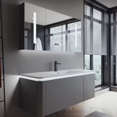 Tủ tắm đặt tường tùy chỉnh 60 Inch Vanity Single Sink
