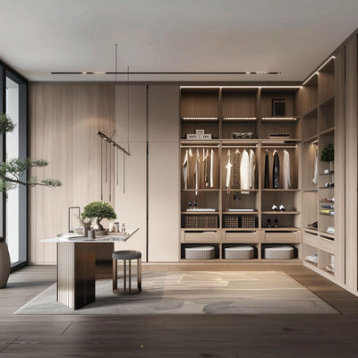 Đồ nội thất phòng ngủ hiện đại kinh tế Tủ quần áo với kho lưu trữ Tủ quần áo nội thất