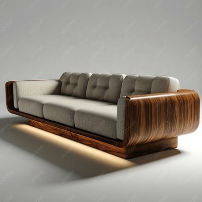 Bộ ghế sofa Chesterfield phong cách châu Âu tối giản phòng khách hiện đại chân gỗ trắng với màu sắc tùy chỉnh và thiết kế sang trọng