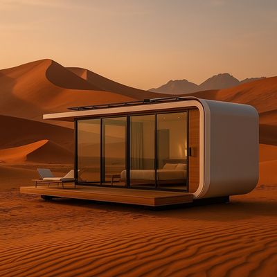 Sức bền sử dụng đa dạng Nhà chứa Prefab Nhà nhỏ Động cơ nhỏ Nhà mô-đun nhỏ Trại cắm trại Khách sạn Không gian Capsule
