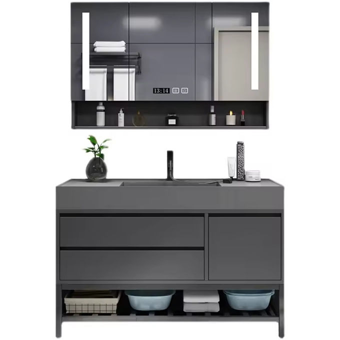 Thòng tắm hình chữ nhật 30 Inch Vanity Single Cabinet ODM 0