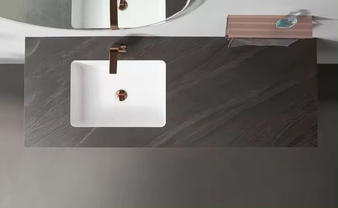 DTC tùy chỉnh tường lắp đặt phòng tắm Vanity đơn vị bồn rửa 2