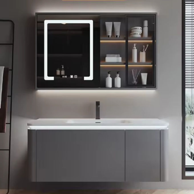 DTC tùy chỉnh tường lắp đặt phòng tắm Vanity đơn vị bồn rửa 1