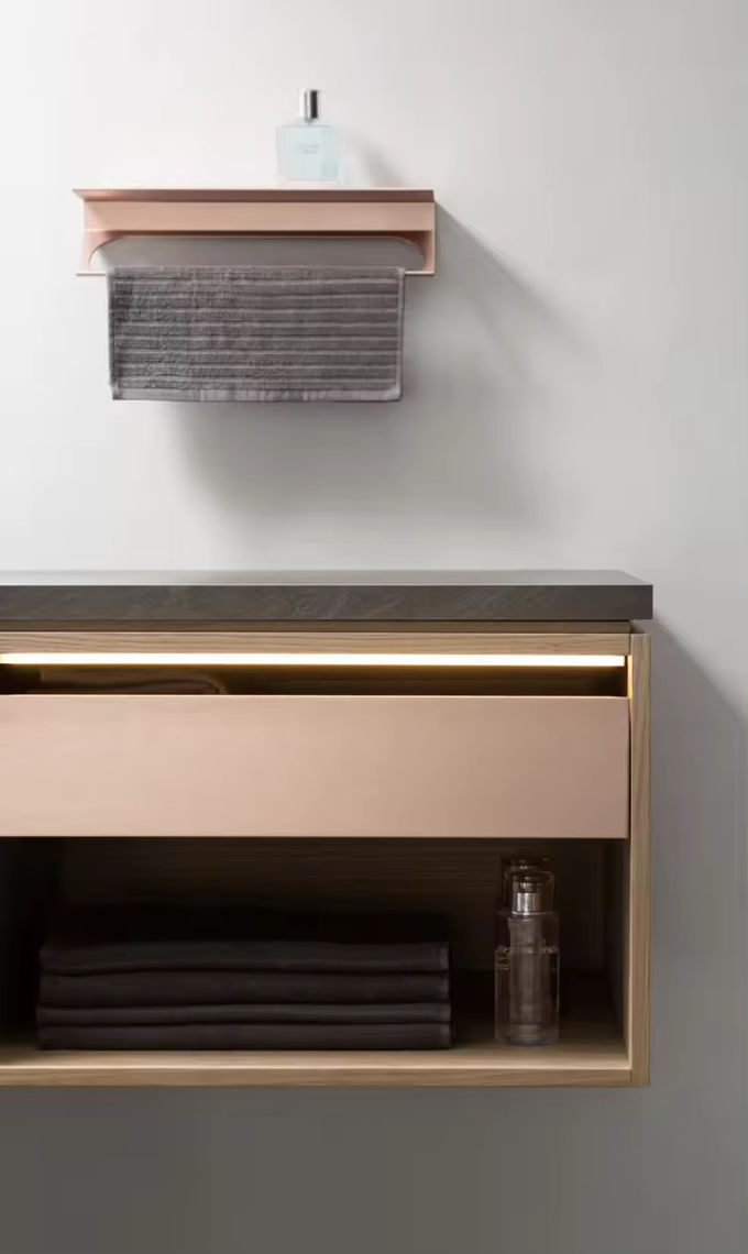 Đơn vị bồn rửa nhà vệ sinh nhỏ 42 inch Phòng quần áo và bồn rửa 0