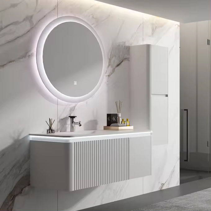 Thòng tắm gỗ hình chữ nhật 18 inch thiết kế nhỏ gọn 1