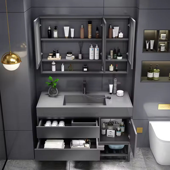 Phòng quần áo phòng tắm nổi Vanity Toilet Sink Unit 0