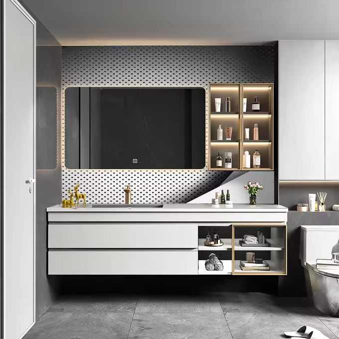 Phòng quần áo phòng tắm nổi Vanity Toilet Sink Unit 1