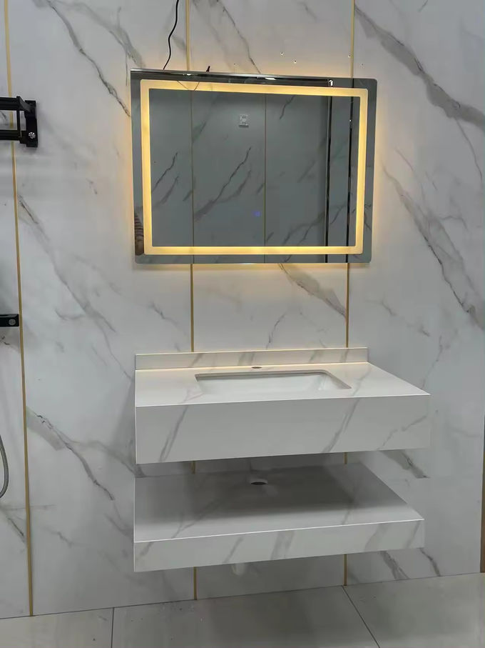 Shallow LED Mirror Tủ quần áo Vanity 500mm High End 1