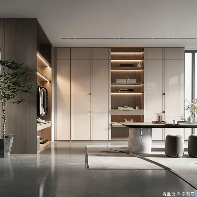 Đồ nội thất phòng ngủ hiện đại kinh tế Tủ quần áo với kho lưu trữ Tủ quần áo nội thất 1
