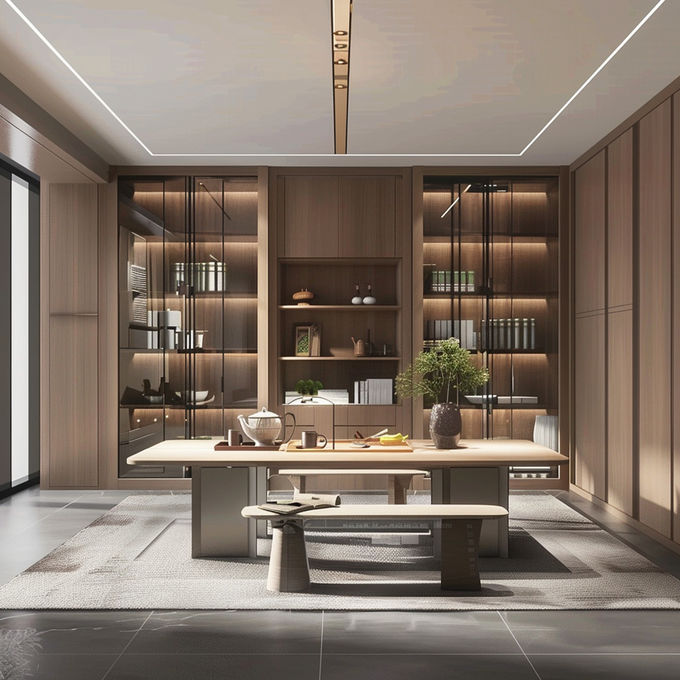 Quần áo melamine hiện đại Phòng quần áo tùy chỉnh màu sắc Tủ quần áo làm bằng gỗ dán E1 0